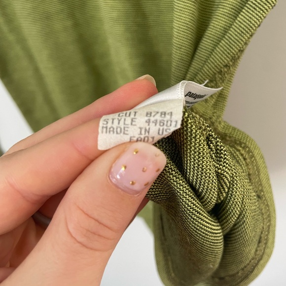 Patagonia Womens green vintage capilene long sleeve base layer shirt size medium - Picture 7 of 8